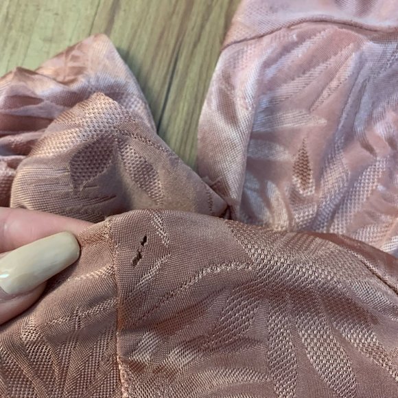 Audrey 3+1 Long Sleeve Twist Front Orange Crop Top - Picture 12 of 13